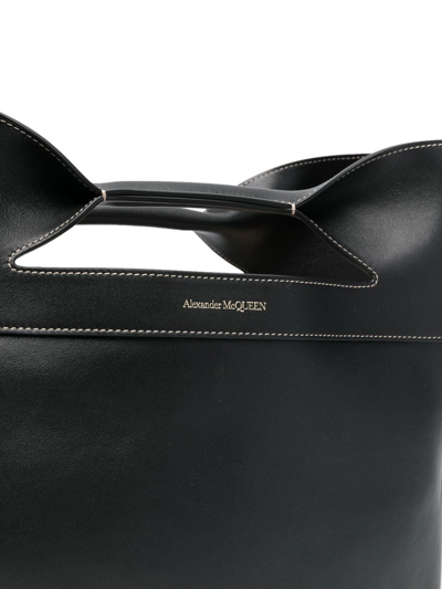 Alexander Mcqueen Logo-print Tote Bag In Black
