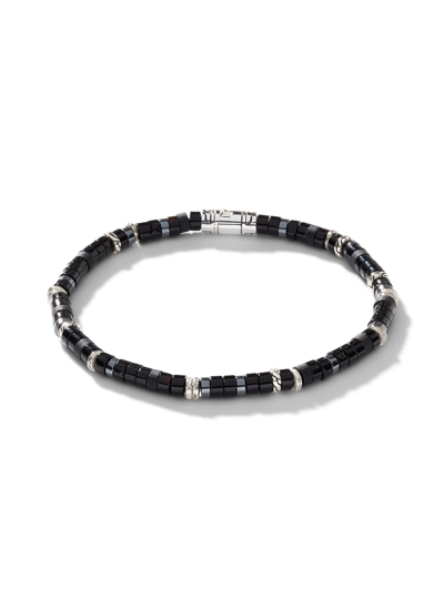 Shop John Hardy 'classic Chain' Sterling Silver Heishi Onyx Hematite Bead Bracelet