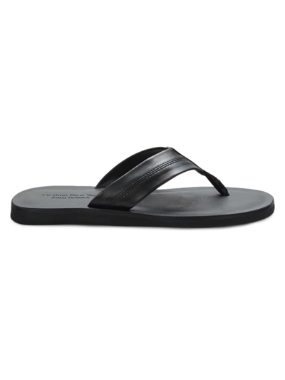 Shop To Boot New York Men's Limon Leather Sandals In Black