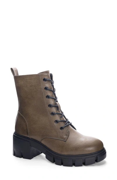 Shop Dirty Laundry Newz Combat Boot In Olive