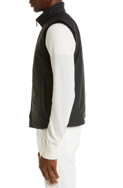 Shop Zegna Stratos Outdoor Vest In Black