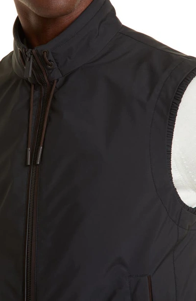 Shop Zegna Stratos Outdoor Vest In Black