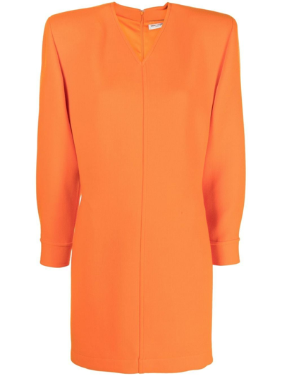 Shop Saint Laurent Dresses Orange