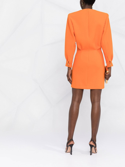 Shop Saint Laurent Dresses Orange