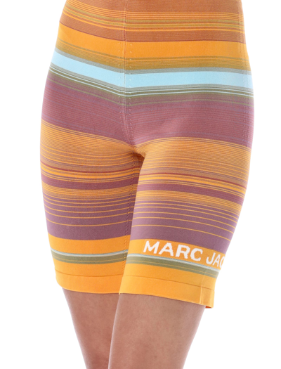 Shop Marc Jacobs The Sport Shorts In Purple Multi