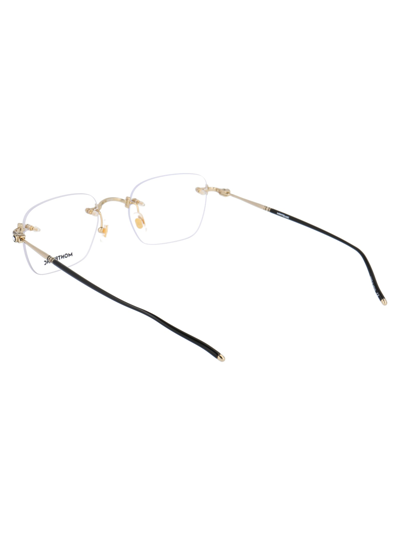 Shop Montblanc Mb0130o Glasses In 002 Gold Gold Transparent
