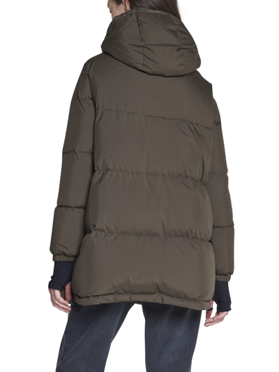 Shop Herno Laminar Down Jacket In Verde Militare