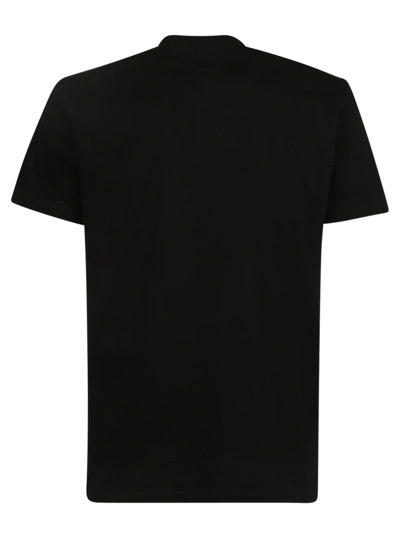 Shop Dsquared2 Print Cotton T-shirt In Black