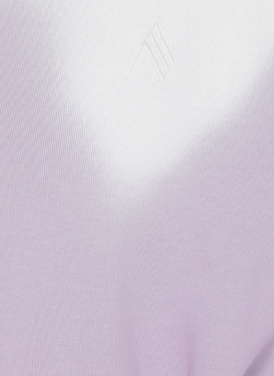 Shop Attico Cotton Sweatshirt In Lilac