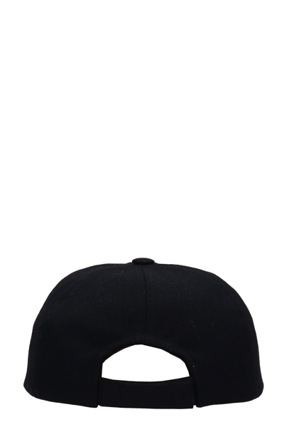 Shop Isabel Marant Tyrony Hats In Black Cotton