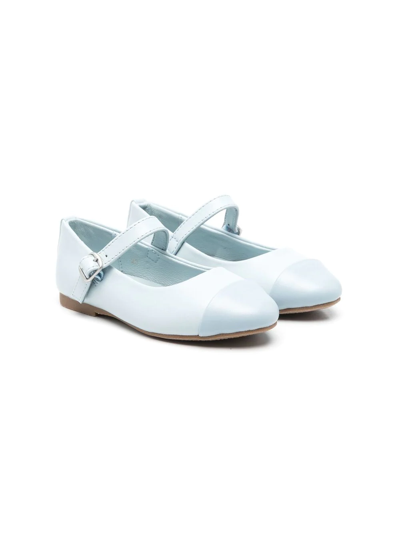Shop Age Of Innocence Leather Ballerina Shoes In Blue
