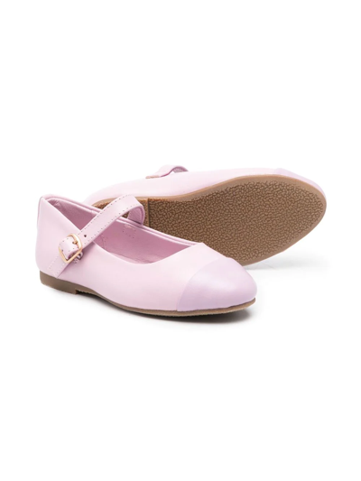 Shop Age Of Innocence Leather Ballerina Shoes In Purple