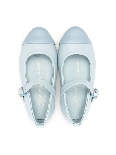 Shop Age Of Innocence Leather Ballerina Shoes In Blue