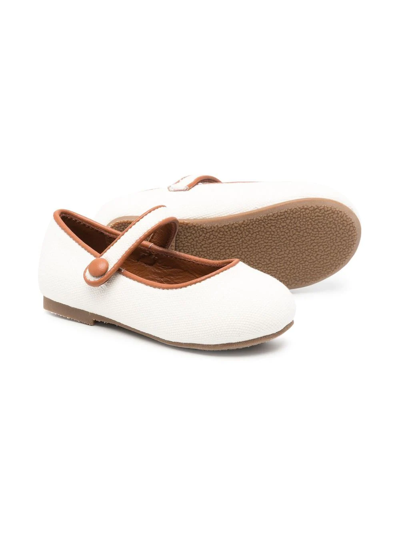 Shop Age Of Innocence Round-toe Ballerina Shoes In Neutrals