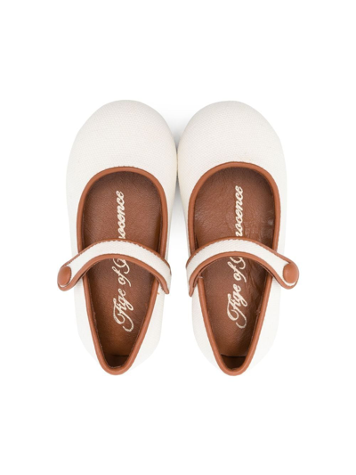 Shop Age Of Innocence Round-toe Ballerina Shoes In Neutrals
