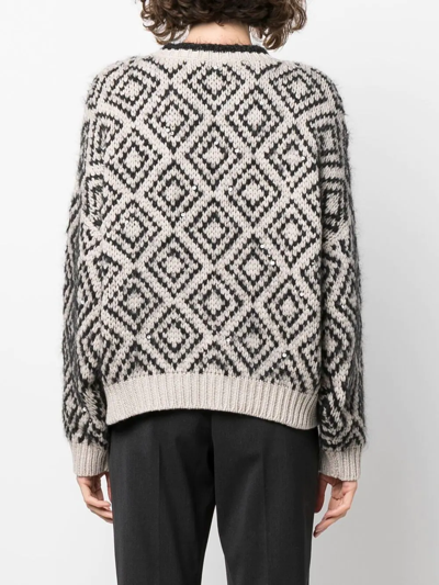 Shop Brunello Cucinelli Chunky-knit Jumper In Brown