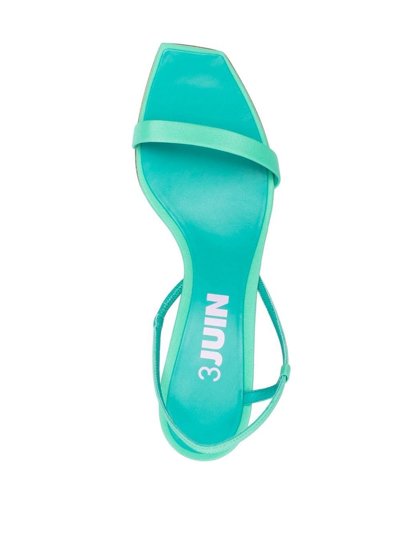 Shop 3juin Capri 70mm Sandals In Green