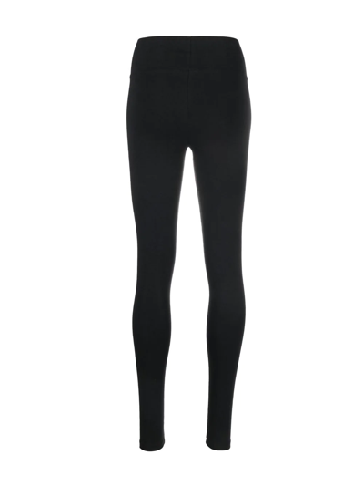 Adidas Originals Trefoil-logo Slip-on Leggings In Black