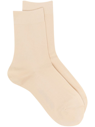 Shop Falke Touch Ankle Socks In Neutrals