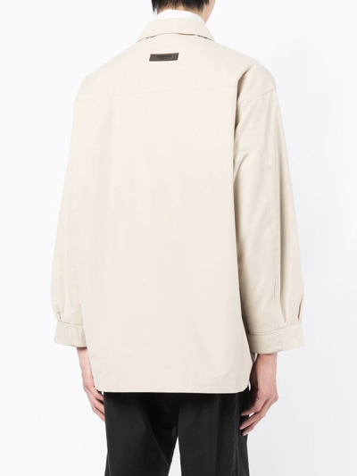 Essentials Barn Shirt Jacket In Neutrals