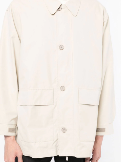 Essentials Barn Shirt Jacket In Neutrals