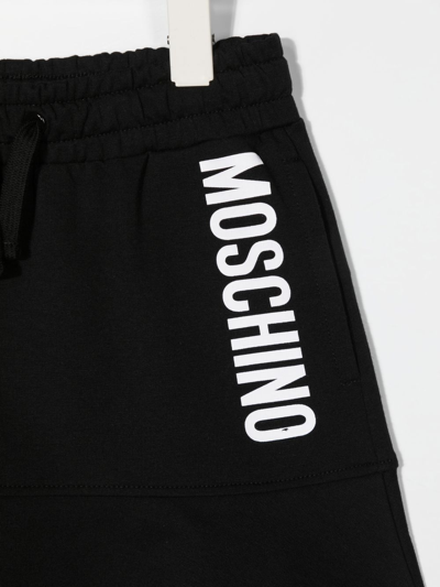 Shop Moschino Logo-print Skirt In Black
