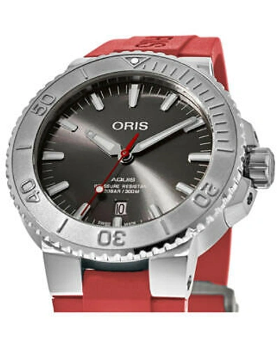 Pre-owned Oris Aquis Date Automatic Grey Men's Watch 01 733 7730 4153-07 4 24 66eb