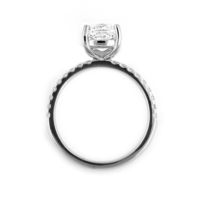 Pre-owned Tiffany & Co Gia Certified 1.50 Carat Cushion Cut Diamond Engagement Ring 18k White Gold In E (white)