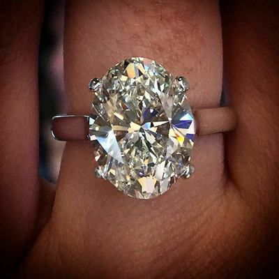 Pre-owned Tiffany & Co Gia Certified 2.50 Ct Oval Cut Diamond Engagement Solitaire Ring 18k White Gold In H (near Colorless)