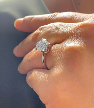 Pre-owned Knr Gia Certified 14k Solid White Gold Round Cut Diamond Engagement Ring 2.00ctw