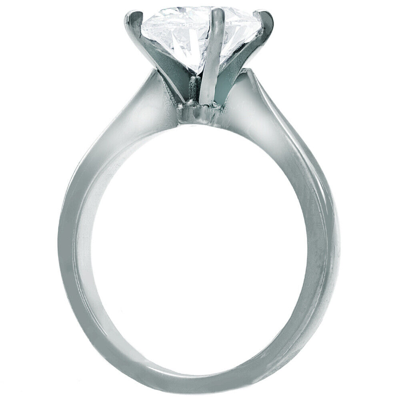 Pre-owned Tiffany & Co Gia Certified 2.00 Ct Oval Cut Diamond Engagement Solitaire Ring 18k White Gold In I (with Slight Tint Of Yellow)