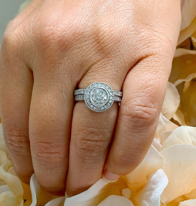 Pre-owned Knr Gia Certified 14k Solid White Gold Round Cut Diamond Engagement Ring 1.70ctw