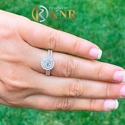 Pre-owned Charles & Colvard 14k Rose Gold Round Forever One Moissanite Diamond Engagement Ring Band 1.10ctw In Pink