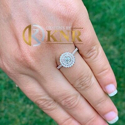 Pre-owned Charles & Colvard 14k Rose Gold Round Forever One Moissanite Diamond Engagement Ring Band 1.10ctw In Pink
