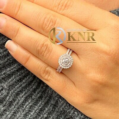 Pre-owned Charles & Colvard 14k Rose Gold Round Forever One Moissanite Diamond Engagement Ring Band 1.10ctw In Pink