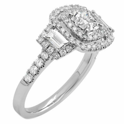 Pre-owned Tiffany & Co Gia Certified 2.50 Carat Diamond Engagement Ring Cushion Cut 18k White Gold