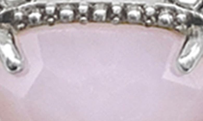 Shop Adornia Fine Sterling Silver Diamond & Birthstone Halo Pendant Necklace In Silver - Opal