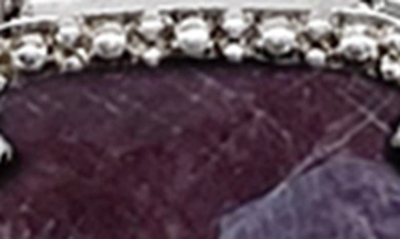 Shop Adornia Fine Sterling Silver Diamond & Birthstone Halo Pendant Necklace In Silver - Garnet