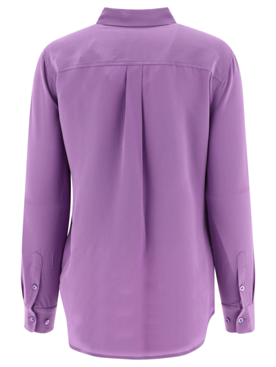Shop Equipment "slim Signature" Shirt In Purple
