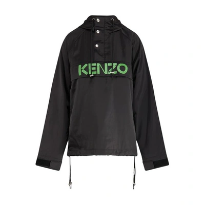 Shop Kenzo Windbreaker Jacket In Black
