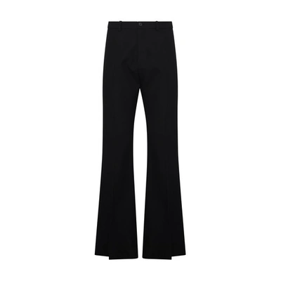 Shop Balenciaga Flared Pants In Black