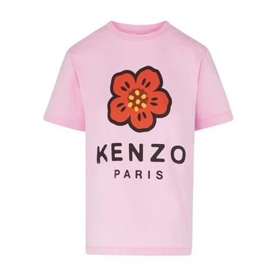 Shop Kenzo Logo Loose T-shirt In Rose