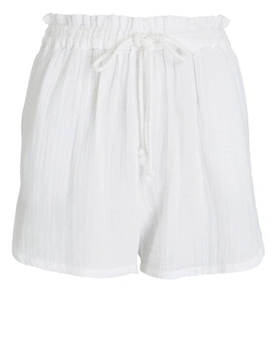Shop Xirena Starla Cotton Gauze Shorts In White