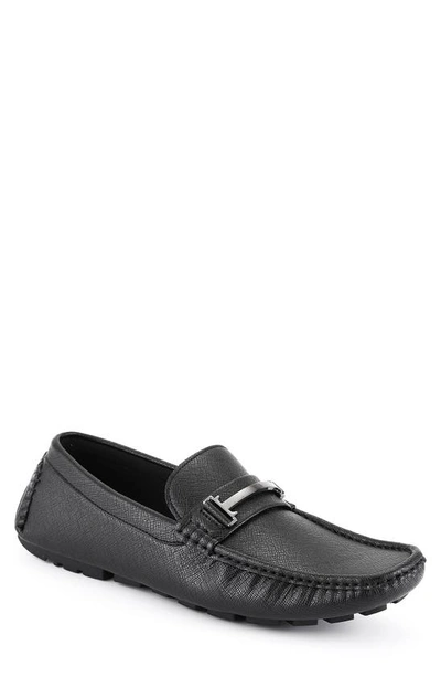Tommy Hilfiger Men's Faux Leather Bit Loafers In Black 002