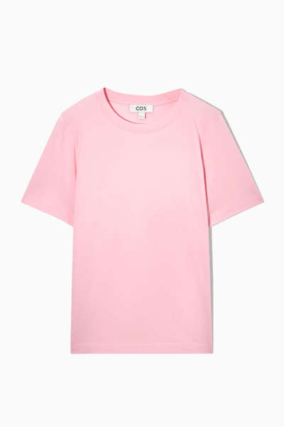 Shop Cos Regular Fit T-shirt In Pink