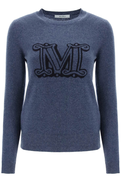 Shop Max Mara 'bimba' Cashmere Sweater In Blue