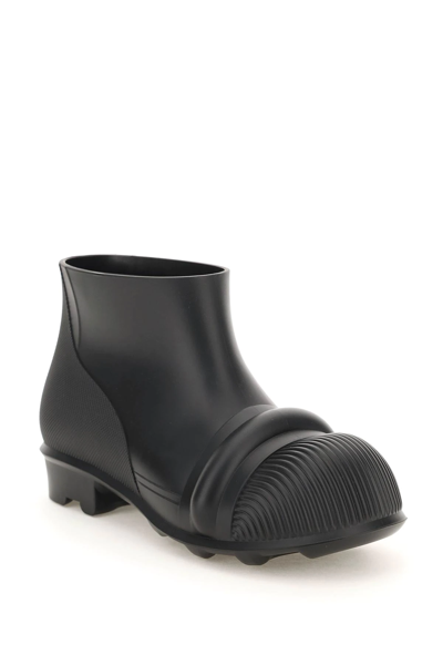 Shop Loewe Rubber Ankle Boots In Black