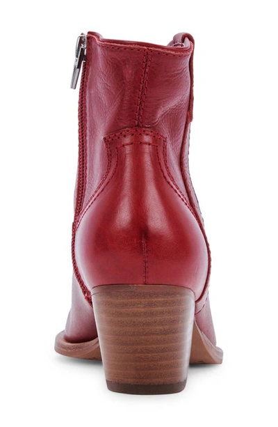 Shop Dolce Vita Silma Bootie In Red Leather