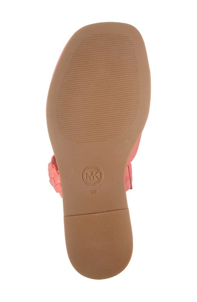 Shop Michael Michael Kors Alba Braide Slide Sandal In Dahlia