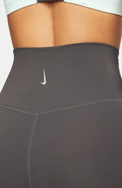 Shop Nike Yoga Luxe 7/8 Tights In Medium Ash/ Particle Grey